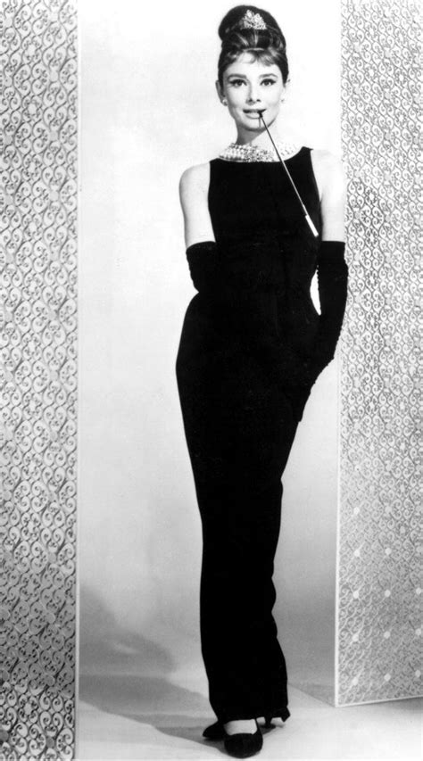 audrey hepburn black dress